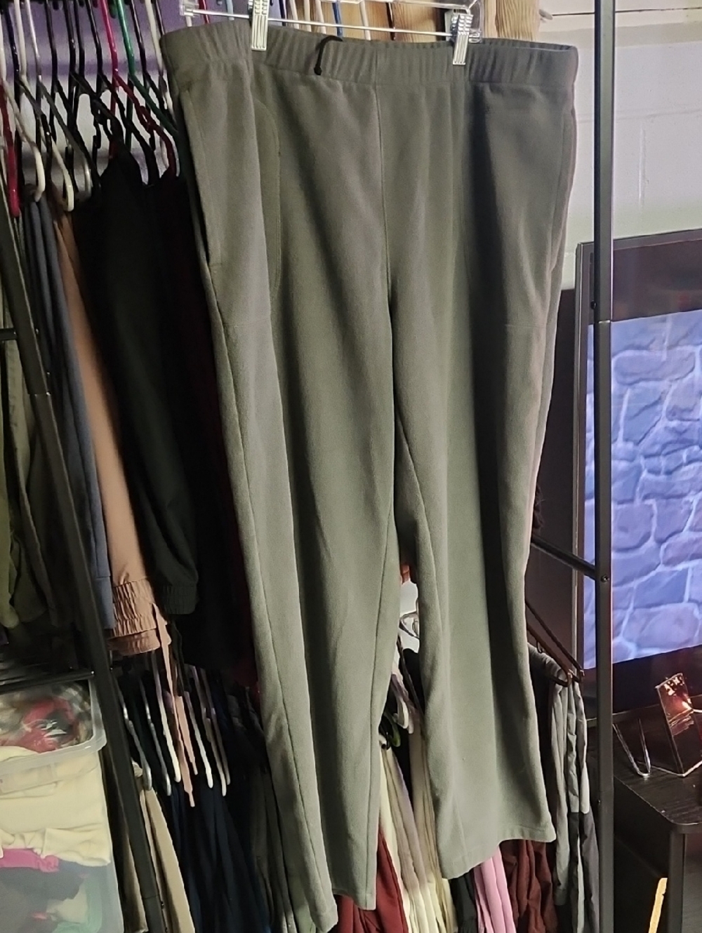 Grey Mens Pull-On  Pants